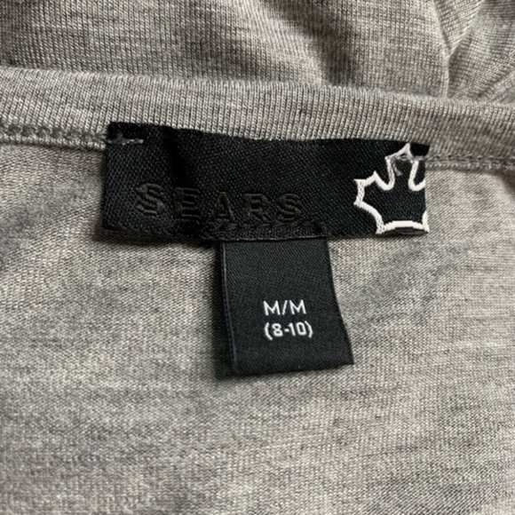 SOLD Sears Gray Butterfly Sleeve T-shirt Dress NWOT,  Sz M - Picture 12 of 13